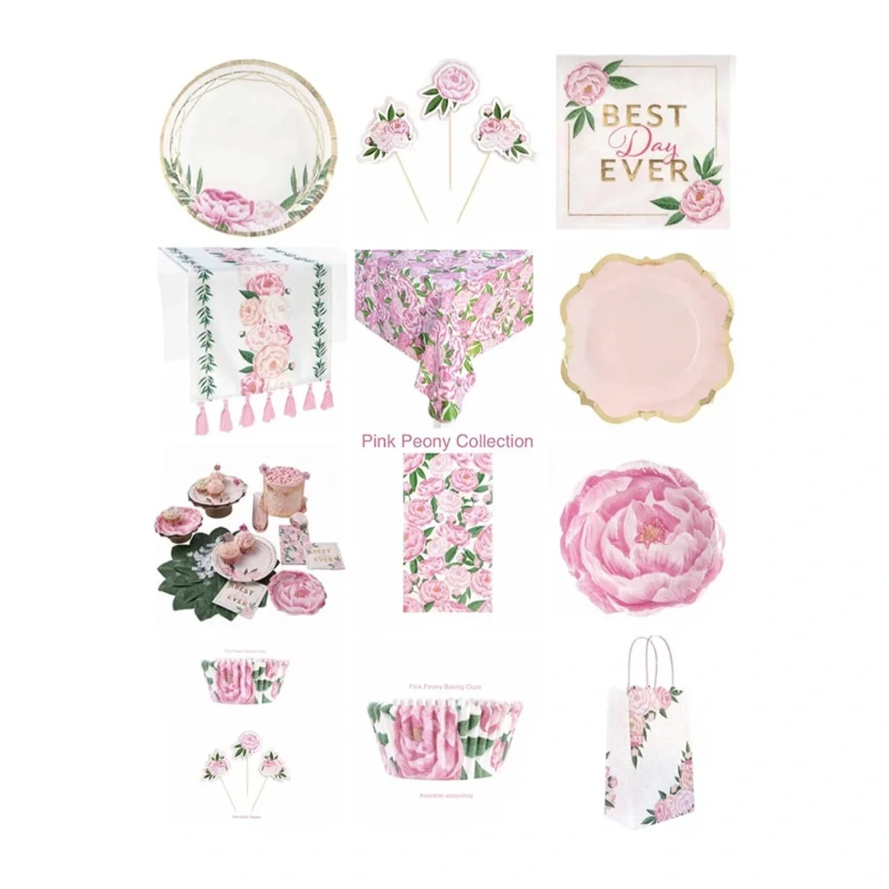 Pink Peony Favor Boxes by Celebrate It Spring, (651677), 10 ct